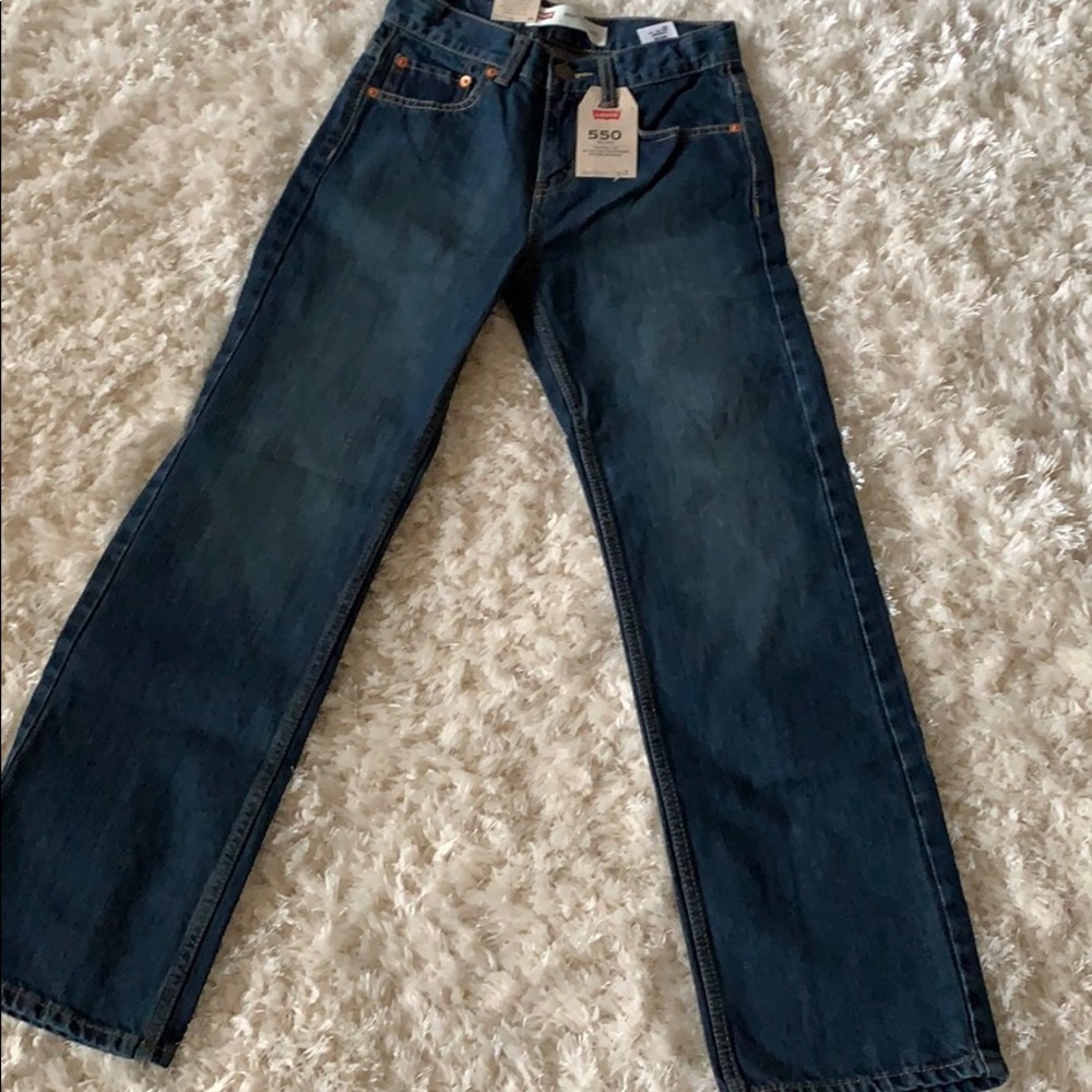Levi's Kids Dark Blue Straight Leg Jeans